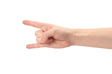 Rock and Roll goat sign, cut out