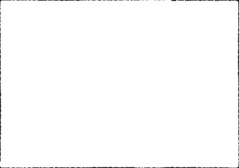 Grunge border texture background. Abstract frame overlay. PNG graphic illustration with transparent background.