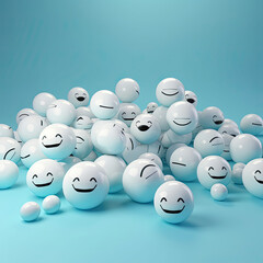 Bring Life to Your Messages with Our 3D Rendered Happy Emoticons Created Using Generative Ai