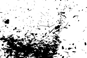 Rustic grunge texture with grain and stains. Abstract noise background. PNG graphic illustration with transparent background.