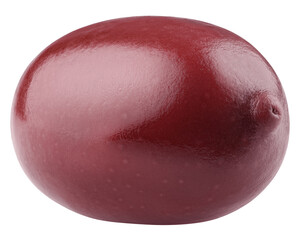 red Olive isolated on white background, clipping path, full depth of field