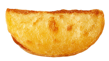 fried Potato wedges, isolated on white background, full depth of field
