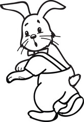 Rabiit  Animal Coloring Page Coloring Page for Kids