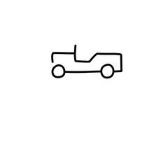 Fototapeta na wymiar Car vector line icon