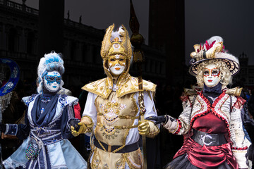 Fototapeta na wymiar Carnival in Venice Italy