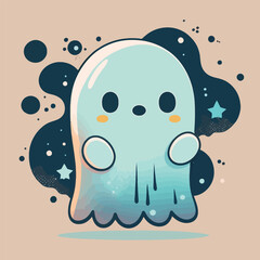 A cute kawaii style Ghost.