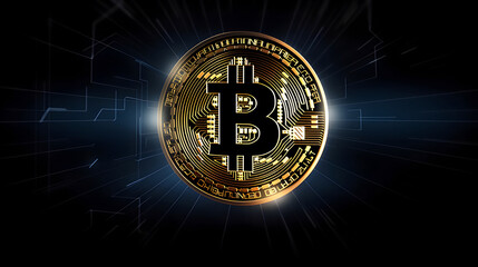 Fototapeta premium bitcoin concept