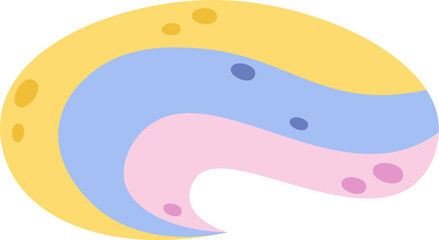 Cute colorful horse mane