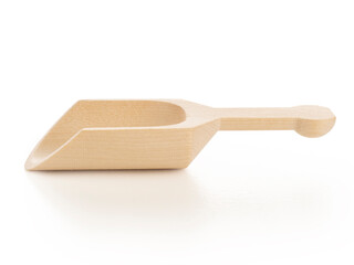 wooden spoon isolated on white