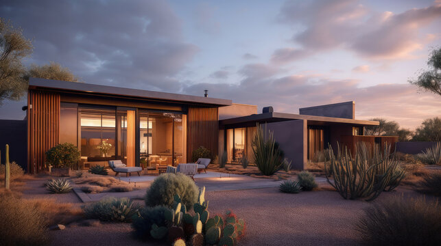 A modern home in Scottsdale, Arizona by generative AI