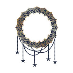 mandala with star garland