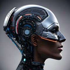uncyborg de profil - IA Generative	
