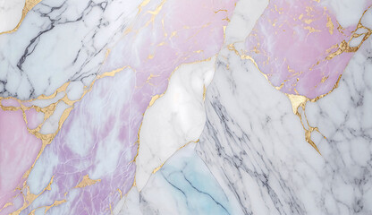 Marble & granite wallpaper: trendy and artistic grunge design. Luxury bathroom decoration with gold and purple gradient & pastel waves on ceramic tile Trendy grunge. Generative AI