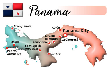 Panama, Fläche und Flagge