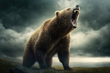 A Wild Wrath: An Infuriated Bear Ready to Strike Generative AI
