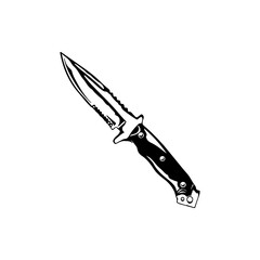knife illustration vector with concept