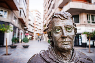 Statue Murcia Spain in street