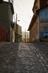 Obraz premium Street of Valparaíso. This city is the main port of Chile.