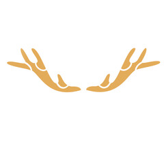 Obraz premium deer antlers Vector icon