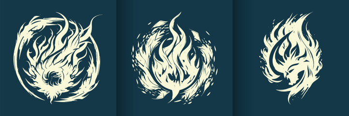 Logo template abstract design collection for branding