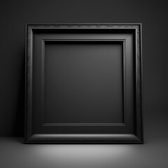 large art frame - picture frame on wall - black frame - gallery style