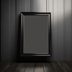 large art frame - picture frame on wall - black grey frame - gallery style