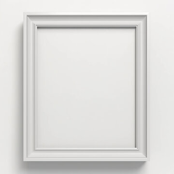 large art frame - picture frame on wall -  white frame - gallery style