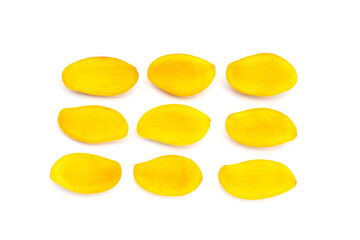 Tropical fruit, Mango on white
