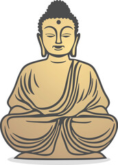 Elegant Buddha symbol