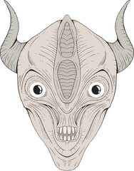 Fantasy creature with horns