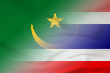 Mauritania and Thailand state flag international relations THA MRT