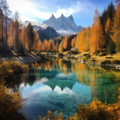 Obraz premium autumn in the mountains