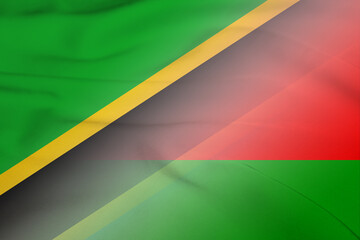 Tanzania and Belarus state flag international contract BLR TZA