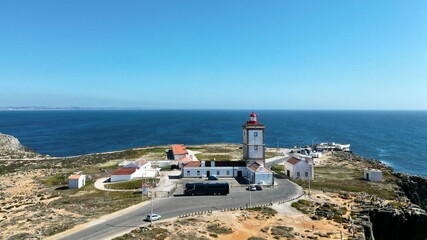 Fototapeta na wymiar Lighthouse in Peniche, Portugal