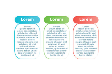Info place for text concept. Infographics and data visualization. Poster or banner for website, design element for landing page. Marketing, advertising and workflow. Cartoon flat vector illustration