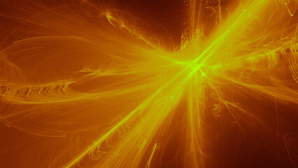 Abstract light design in yellow and orange