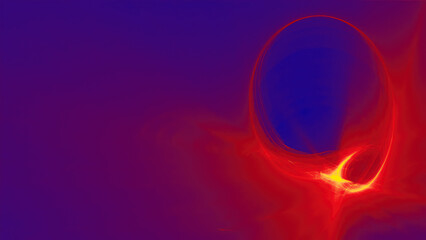 Abstract Red on Blue Light Design