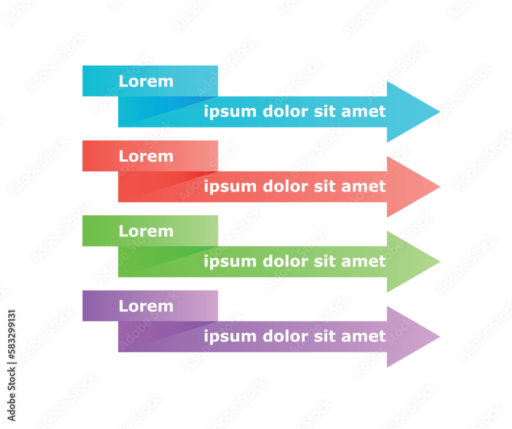 Aufkleber info arrows concept. design element for website, interface for programs and applications, dashboard.