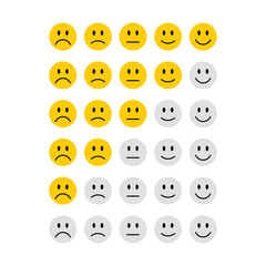 Smiley rating set