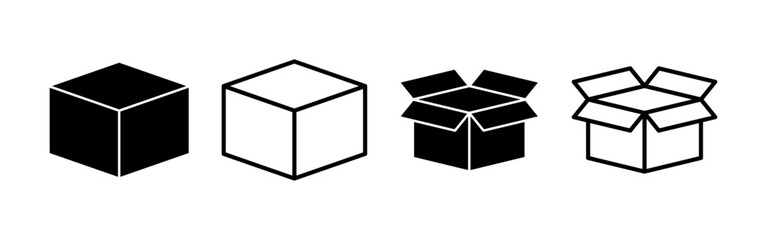 Box icon vector for web and mobile app. box sign and symbol, parcel, package