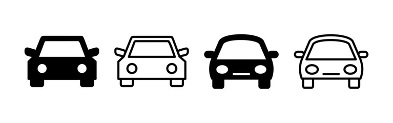 Car icon vector for web and mobile app. car sign and symbol. small sedan