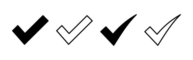 Check mark icon vector for web and mobile app. Tick mark sign and symbol © Lunaraa