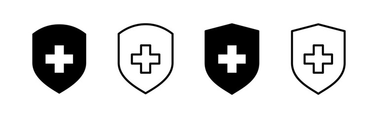 Health insurance icon vector for web and mobile app. Insurance document sign and symbol