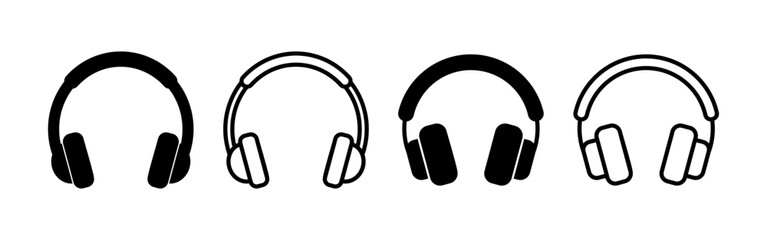 Headphone icon vector for web and mobile app. headphone sign and symbol