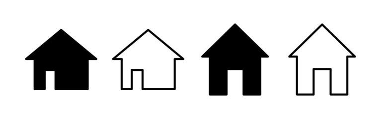 House icon vector for web and mobile app. Home sign and symbol