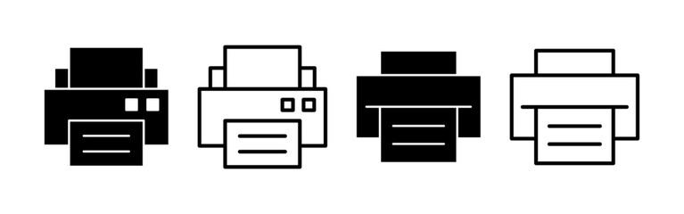 Print icon vector for web and mobile app. printer sign and symbol
