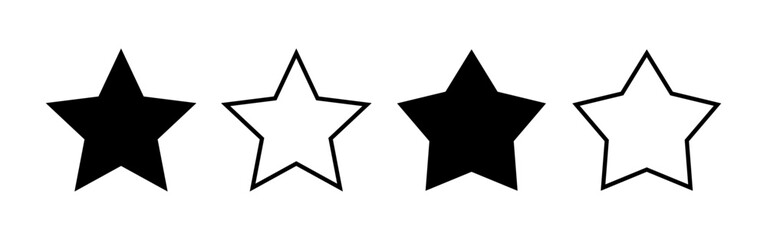 Fototapeta premium Star Icon vector for web and mobile app. rating sign and symbol. favourite star icon