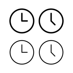 Clock icon vector illustration. Time sign and symbol. watch icon