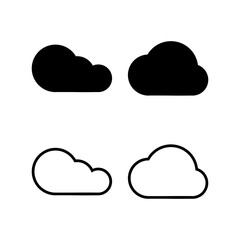 Cloud icon vector illustration. cloud sign and symbol