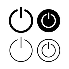 Power icon vector illustration. Power Switch sign and symbol. Electric power